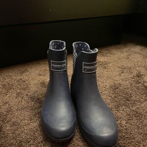 London Fog Dark Blue Ankle Boots